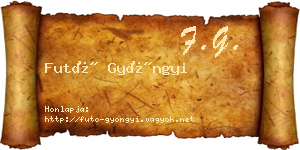 Futó Gyöngyi névjegykártya